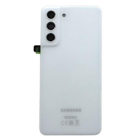 Rear window Samsung Galaxy S21 FE 5G White (Original Disassembled) - Grade A