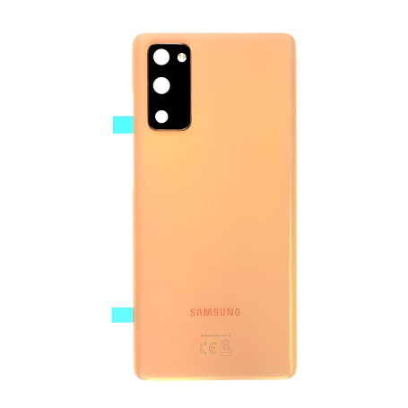 Vitre Arrière Samsung Galaxy S20 FE 4G/5G 2020 (G780F/G781B) Orange (Original Démonté) - Grade B