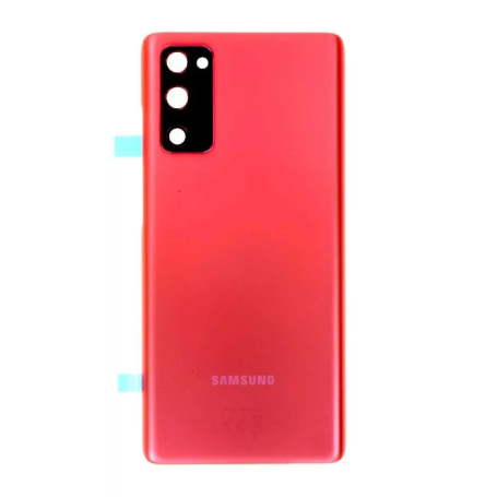 Vitre arrière Samsung Galaxy S20 FE 4G/5G 2020 (G780F/G781B) Rouge (Original Démonté) - Grade B