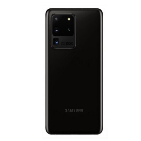 Rear window Samsung Galaxy S20 Ultra (G988B) Black (Original Disassembled) - Grade A