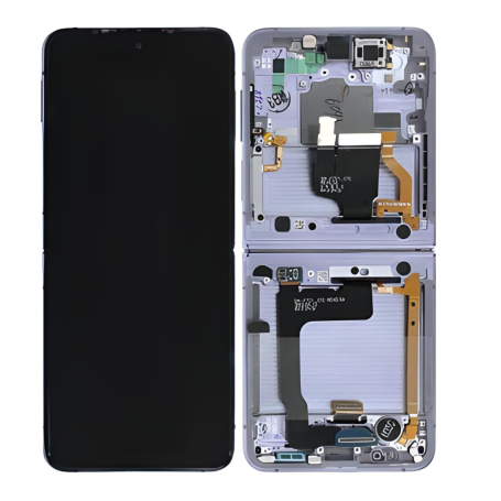 Ecran Samsung Galaxy Z Flip 4 5G (F721B) Violet + Châssis (Service Pack)