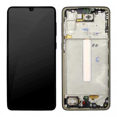 Ecran Samsung Galaxy A33 5G (A336B) Noir + Châssis (Original Démonté) - Grade B