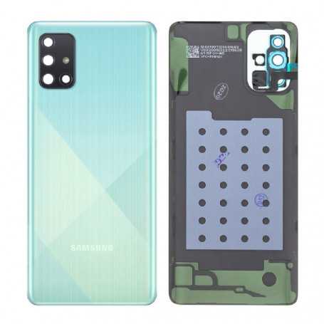 Vitre arrière Samsung Galaxy A71 (A715F) Bleu (Original Démonté) - Grade B