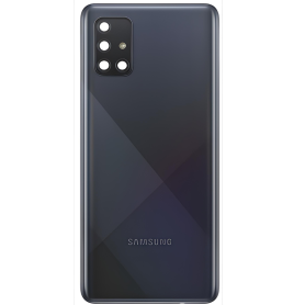 Samsung Galaxy A71 (A715F) Back Glass without contour lens Black (Original Disassembled) - Grade AB