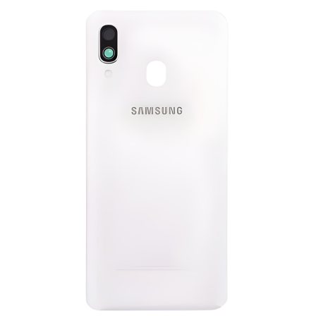 Vitre arrière Samsung Galaxy A40 (A405F) Sans Contour lentille Blanc (Original Démonté) -Grade B