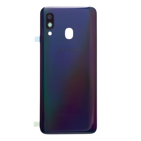 Vitre arrière Samsung Galaxy A40 (A405F) Noir (Original Démonté) - Grade A