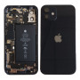 Back Cover Housing iPhone 12 Black - Charging Connector Without Battery (Original Disassembled) Grade B