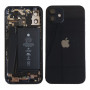 Back Cover Housing iPhone 12 Black - Charging Connector Without Battery (Original Disassembled) Grade B
