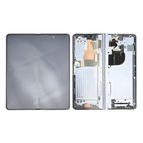 Samsung Galaxy Z Fold 5 (F946B) Silver Inner Screen + Chassis (Original Disassembled) - Grade A