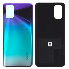Oppo A72 Back Glass Without Aurora Purple Lens Frame (Original Disassembled) - Like New