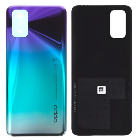 Oppo A72 Back Glass Without Aurora Purple Lens Frame (Original Disassembled) - Like New