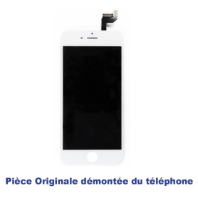 Ecran iPhone 6S Plus Blanc/Noir Démonté du Téléphone - LCD RETINA ORIGINAL + Vitre Tactile sur Chassis (Démonté)