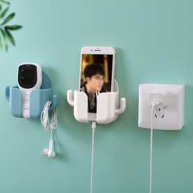 Punch-free Cartoon Double Hook Rack for Wall-mounted Household - White Punch-free Cartoon Double Hook Rack for Wall-mounted Household - White