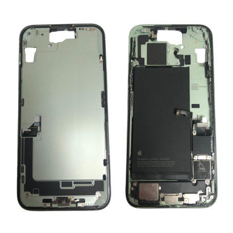 Chassis iPhone 15 Plus Vert eSIM US sans Vitre Arrière avec Batterie (Origine Demonté) Grade A