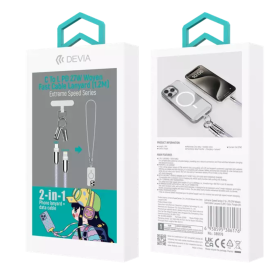 Chargeur, Connecteur - Câble Collier 2-en-1 Type-C/Lightning - Devia Extreme Speed Series - 27W 1.2M - Violet, prix de gros.