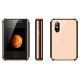 Mini Portable Phone 8XR 2G Dual Nano SIM Gold