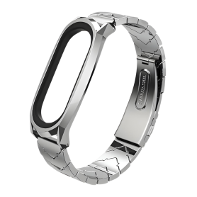 Bracelet Acier Noir pour Montre Mi Smart Band 3/4/5/6 - Élégance et Durabilité