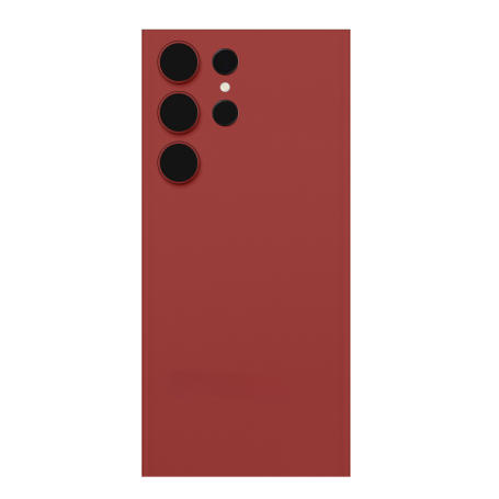 Back Glass Samsung Galaxy S23 Ultra 5G (S918B) Red (No Logo)