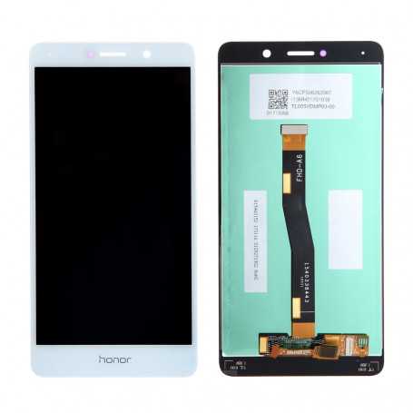 Ecran Huawei Honor 6X Blanc LCD + Vitre Tactile