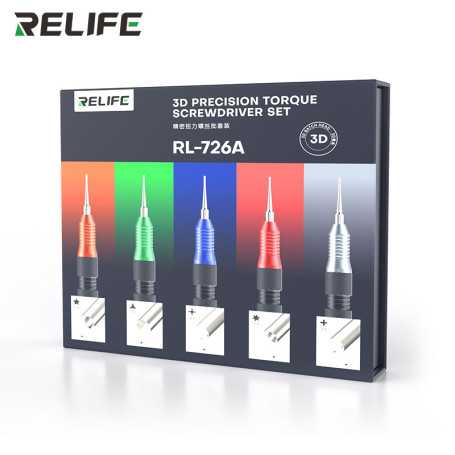 3D RELIFE RL-726A Precision Torque Screwdriver Kit - Expert Tool for Precision Electronics Repair