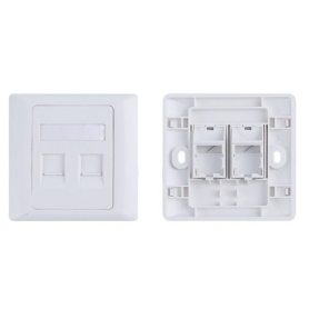 Enjoliveur Double Prise RJ45