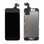 Ecran iPhone 5S/SE Noir avec Caméra avant + Ecouteur Interne + Bouton Home (Prémonté)