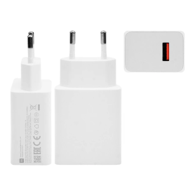 Power Adapter USB Xiaomi MDY-12-EW 55W Fast Charger White - Bulk | High-Speed Charging