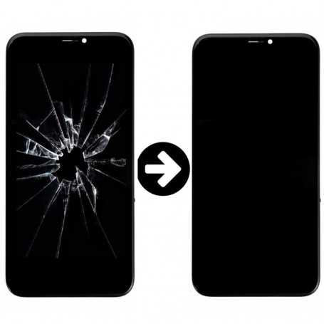 Prestation de remise iPhone X en état d'écran OLED Reconditionnement Cassé