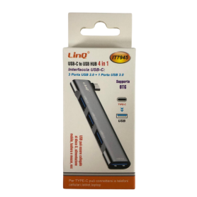 HUB Type-C 4 in 1 Adapter with 3 USB 2.0 & USB 3.0 Port IT7945 - Fast & Versatile Connectivity