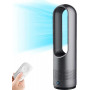 Ventilateur, Refroidisseur - Ventilateur de tour sans lame refroidissement + chauffage 80CM 2000W oscillation à 80°/8 vitesses/m