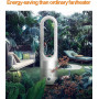 Ventilateur, Refroidisseur - Ventilateur de tour sans lame refroidissement + chauffage 80CM 2000W oscillation à 80°/8 vitesses/m