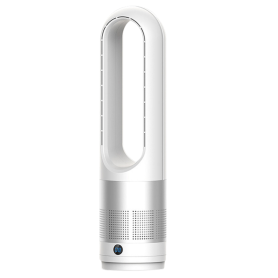 Ventilateur, Refroidisseur - Ventilateur de tour sans lame refroidissement + chauffage 80CM 2000W oscillation à 80°/8 vitesses/m