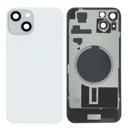 Dos, Couvercle - Vitre Arrière iPhone 15 Bleu Avec MagSafe (Sans Logo), prix de gros.