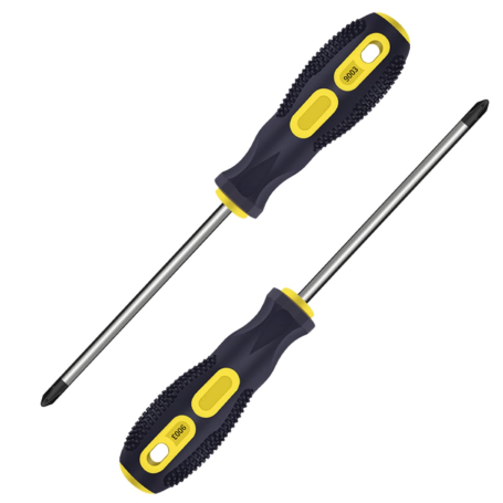 Rubber Cross Insulated Screwdriver 6*200mm 8"