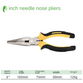 Pince à Bec Nors Antidérapante 6 pouces - Précision et Confort pour Tous Vos Projets