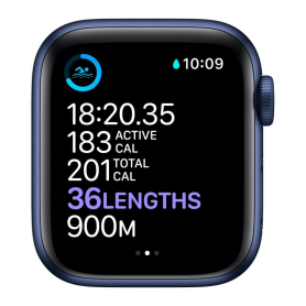 Apple Watch Series 7 GPS + Cellular 45mm Aluminium Bleu Grade A - Sans Bracelet ni Accessoires