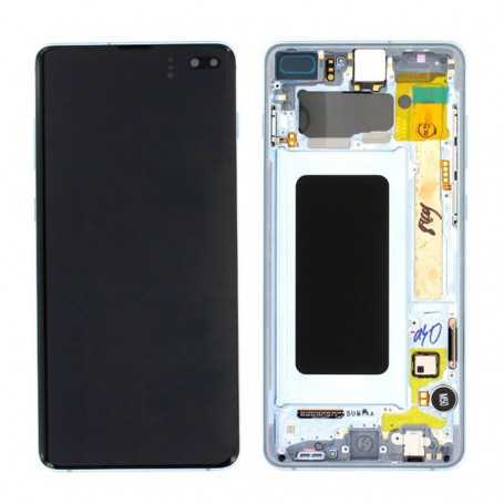 Ecran Samsung Galaxy S10 Plus (G975) Prism Bleu + Châssis (In-cell) - Sans Empreinte