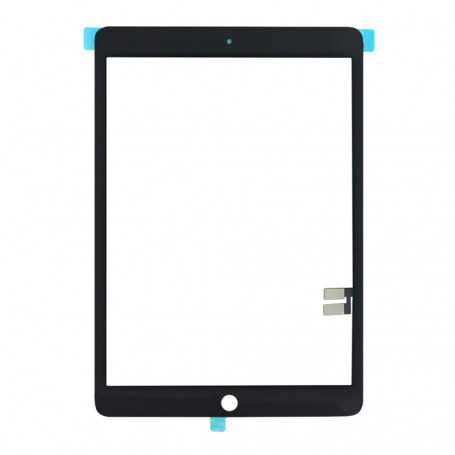Vitre tactile iPad 10.2" (iPad 7e/8e/9e) (A2197/A2198/A2200/A2270/A2428/A2429/A2430/A2602/A2603/A2604/A2605) Noir + Autocollant