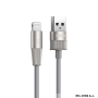 REMAX Infinity Series RC-C102 2.4A Fast Charging Braided Zinc Alloy USB/Lightning Cable - 1.2M - Silver