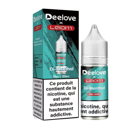Huile Remplaçante E-Liquide 10ml - Deelove x Leiom - 2% Nicotine - Di-Menthol