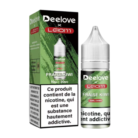 Huile Remplaçante E-Liquide 10ml - Deelove x Leiom - 2% Nicotine - Fraise Kiwi