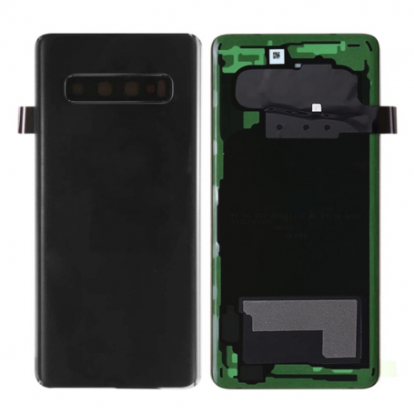 Vitre arrière Samsung Galaxy S10  Sans Lentille Noir (Original Démontée) - Grade AB