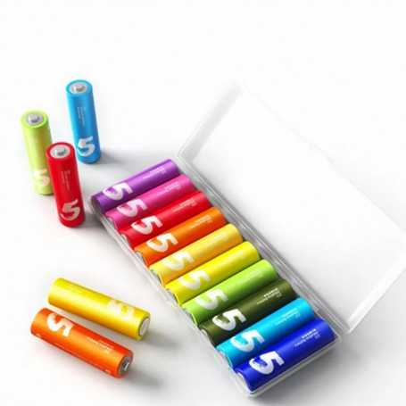 Piles Alcalines AA Xiaomi 10pcs Multi-Couleurs