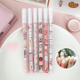 0.5mm Erasable Ink Pen - Pink Bear - Clouds - (10pcs)