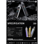 ALFA Pro X-TREME 1200mAh Vape - LEIOM - Rechargeable Type-C contains a 0.8 cartridge and a cord - 2ml - Purple