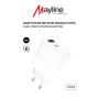 DUAL Ports Power Adapter 20W – USB QC 3.0 & Type-C PD 20W – Fast Charger (Mayline)