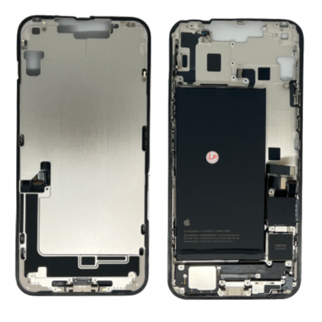 Châssis iPhone 14 Blanc eSIM US - Connecteur de Charger avec Batterie sans Vitre Arrière (Origine Demonté) Grade A