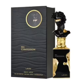 Eau de Parfum Lattafa His Confession pour Homme 100ml - Fragrance Envoûtante et Masculine